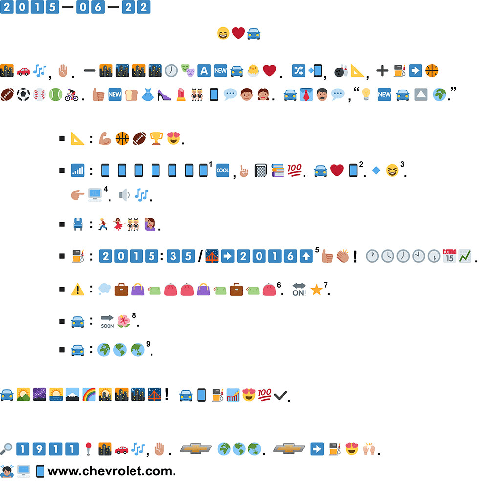 Campañas con emojis ejemplo